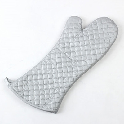 silver coating oven mitt-17''